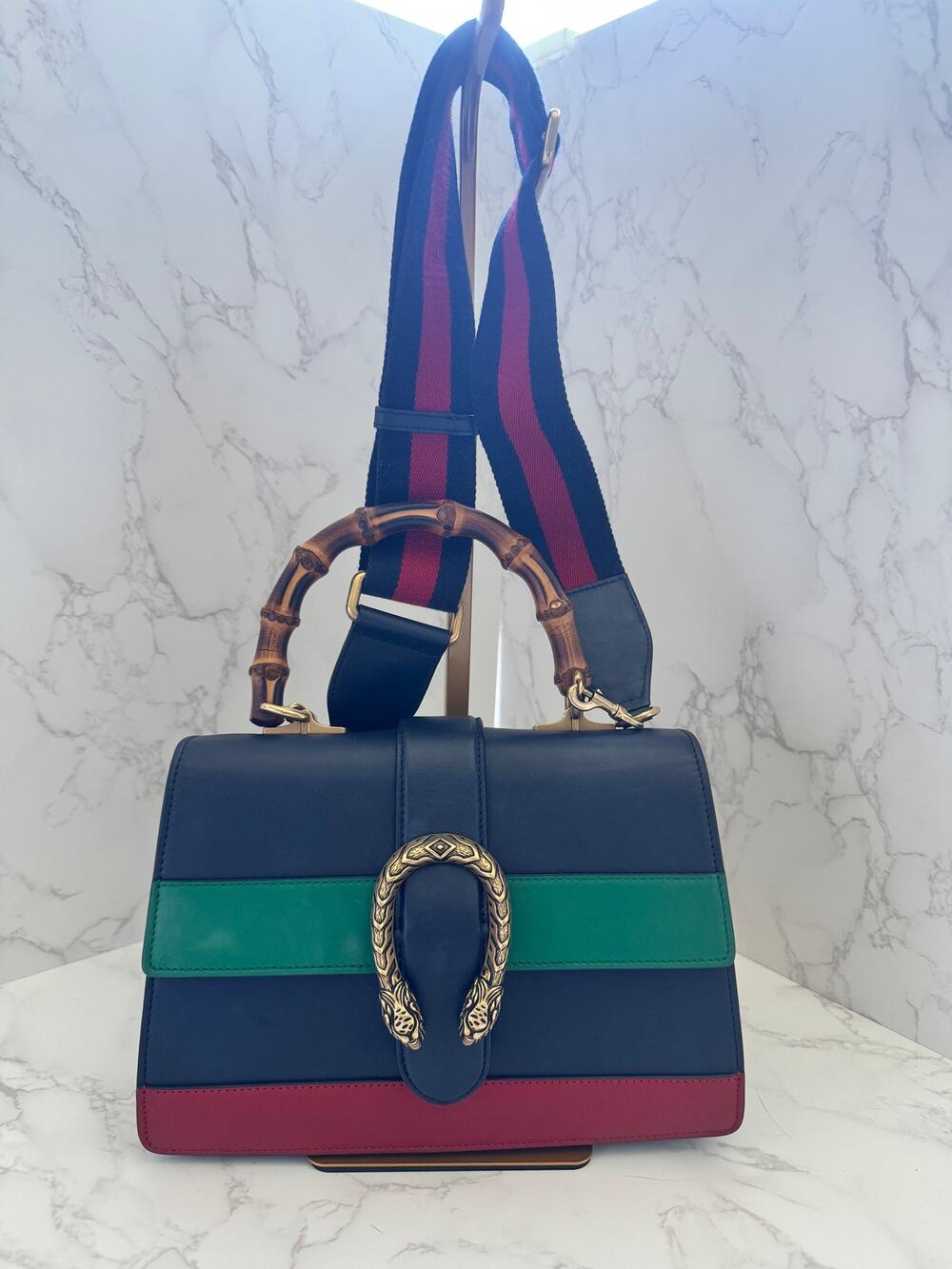 Gucci Dionysis Bamboo Top Handle with Crossbody Strap